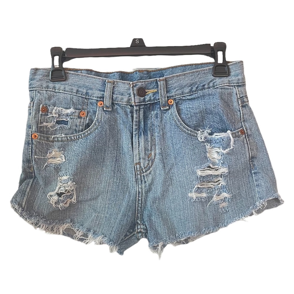 Levis 550 Women’s Denim Distressed Blue Size 28